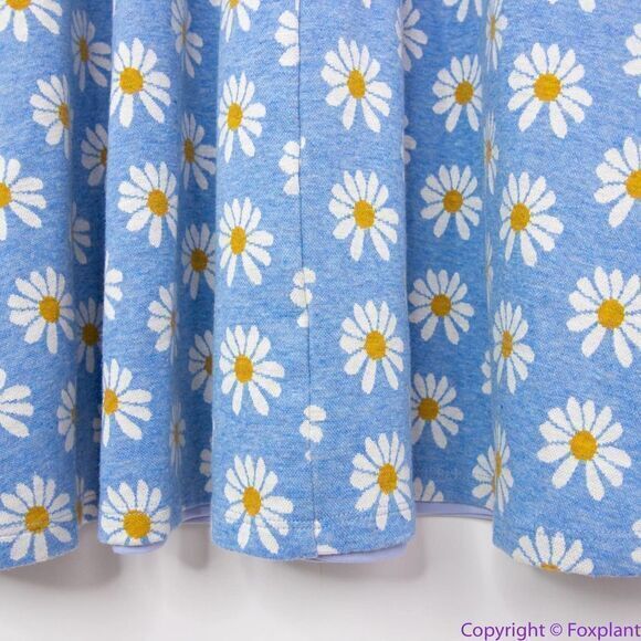 Hutch Anthropologie blue Daisy Rainey Dress V neck‎ short sleeves, size 1X - Picture 15 of 16